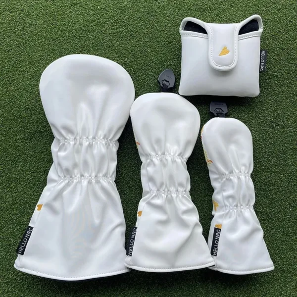 Headcover Dödskalle Vit / Mallet Putter - Bild 4
