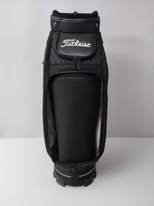 Titleist Midsize Staff Cartbag Jet Black Collection, svart/vit - Bild 5