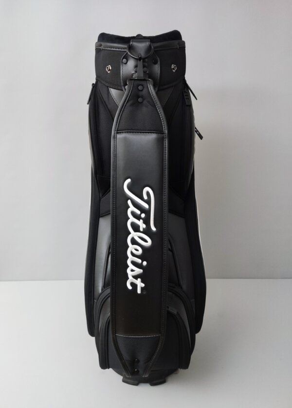 Titleist Midsize Staff Cartbag Jet Black Collection, svart/vit - Bild 2